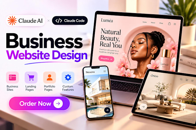 design and build a stunning business website using claude ai