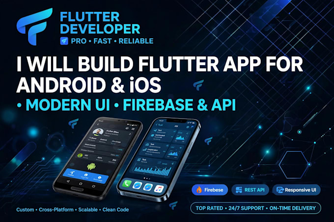 develop flutter mobile app, fix bugs and add new features