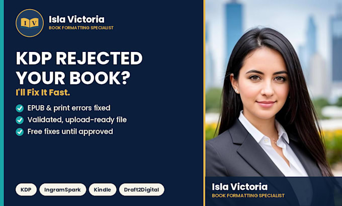 fix your KDP or epub file errors and get it approved