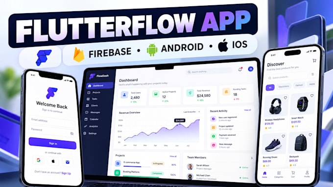 create flutterflow app development android firebase flutter firebase web app