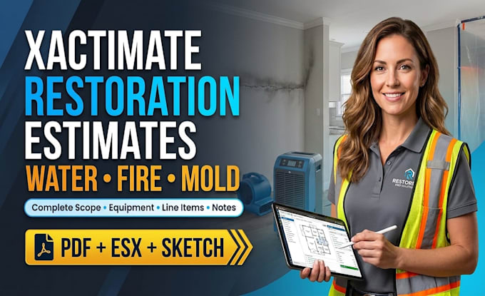 write xactimate water damage fire and mold restoration estimates