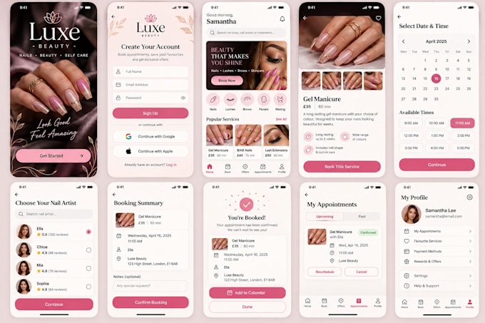 build a beauty salon and booking app