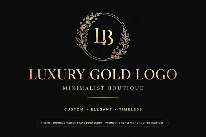 design luxury minimalist gold for boutique