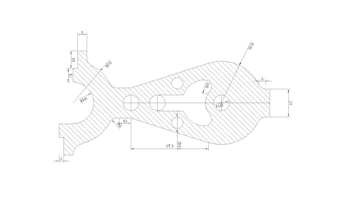 convert pdf, sketch, or image to mechanical 2d cad drawing