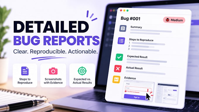 manually test your website and report bugs