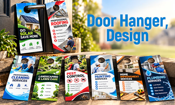 design custom door hanger and yard sign