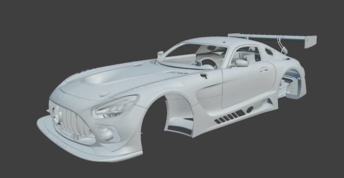 do realistic 3d car model, car model for game, car split part resin 3d printing