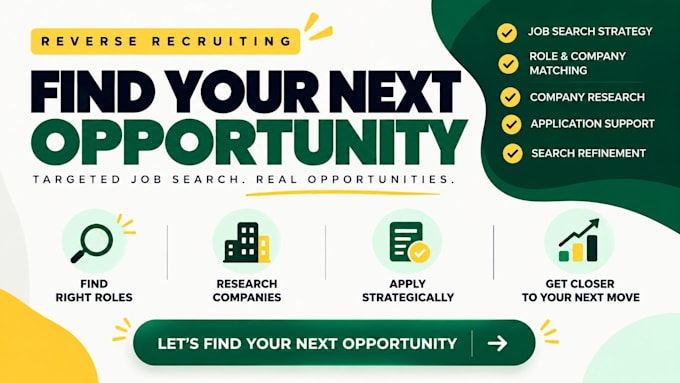 be your reverse recruiter for a targeted job search