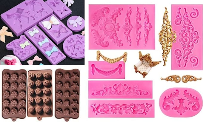 design custom 3d silicone, mold casting and injection mold 3d model print stl