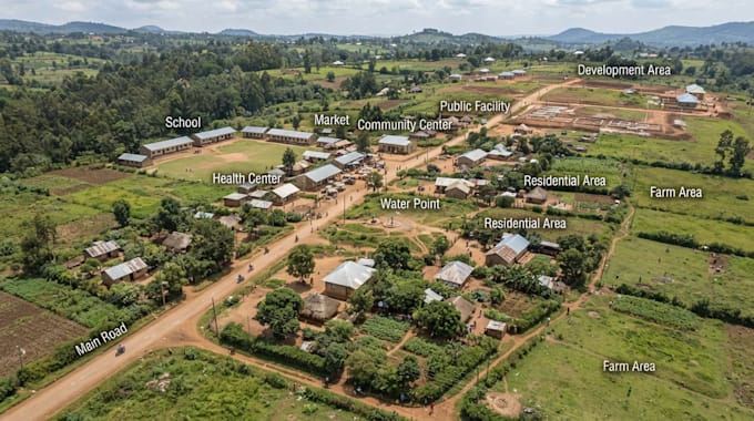 design rural community maps and infrastructure