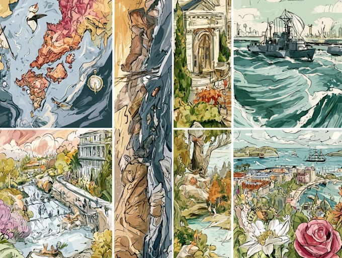 do unique map illustrations