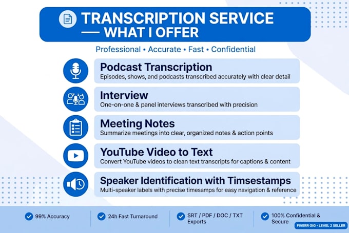 transcribe audio to text accurately
