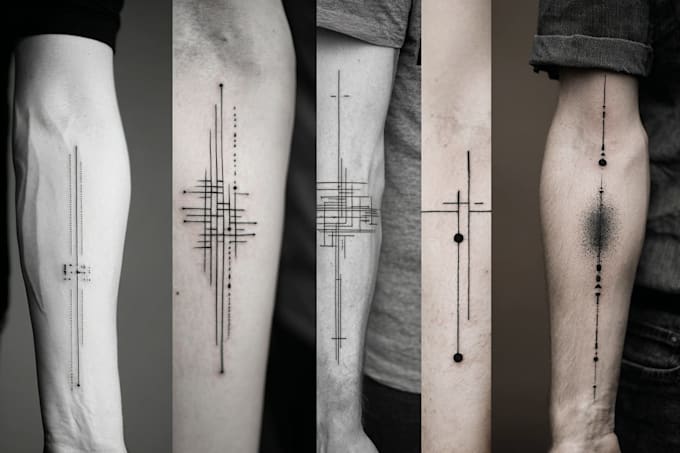 design a custom fine line minimal tattoo