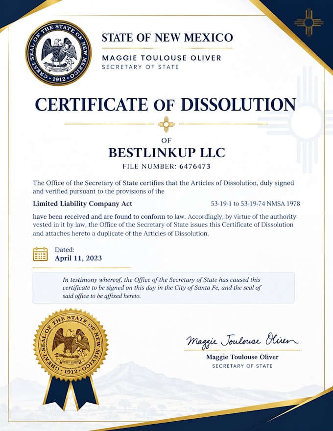 close, dissolve, terminate your USA llc or corporation
