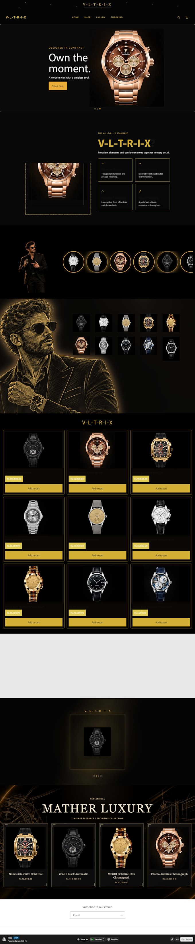 design a professional and responsive shopify store