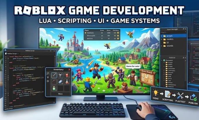 build roblox game development and lua scripting