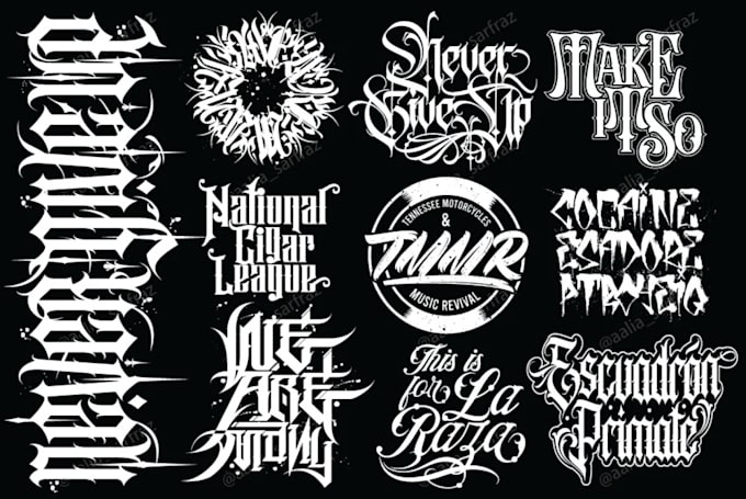 design elegant tattoo lettering and script logo