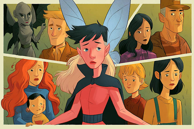 comic book illustration with comic book illustrator