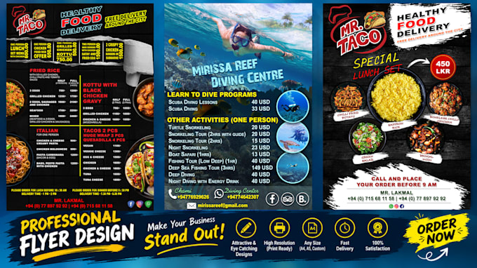 design a professional advertising flyer, poster
