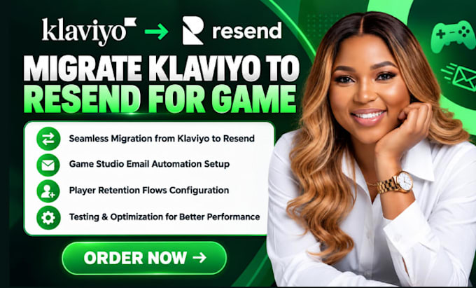 migrate klaviyo to resend game studio email automations player retention flows