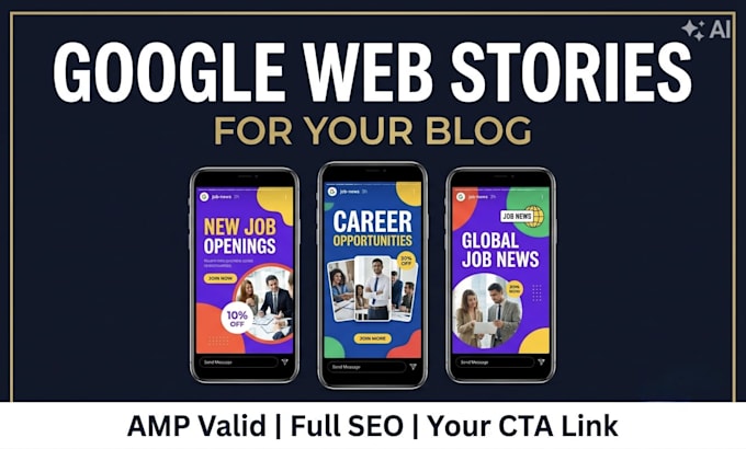 create google web stories with seo optimized images for any niche