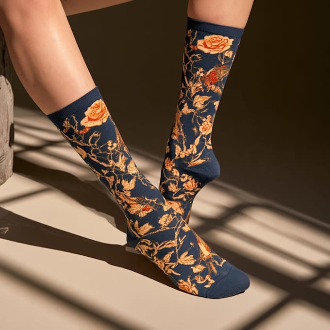 design custom socks with seamless patterns