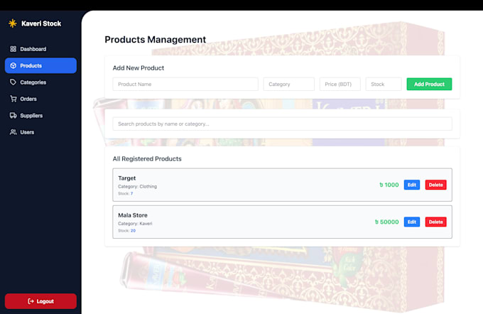 build a custom web application or inventory dashboard