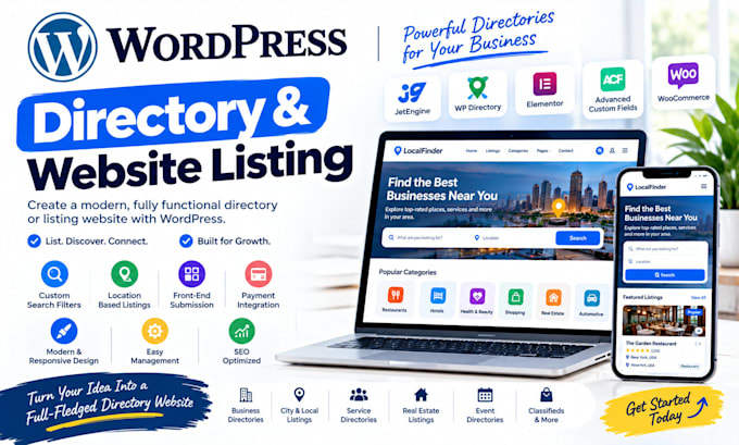 build a wordpress directory and listing website with search and filters