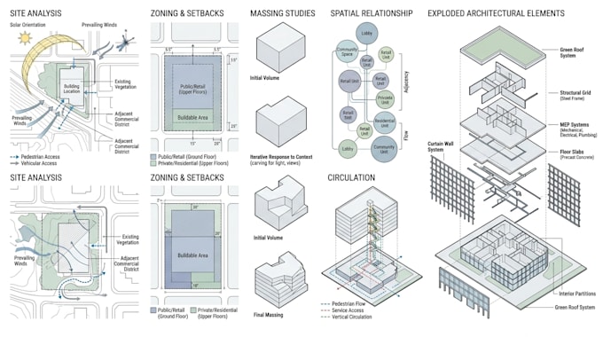 create architectural diagrams, mapping and presentation graphics