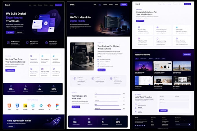 convert figma,html,psd,xd into html css react tailwind