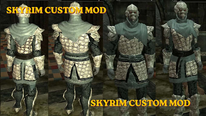create port custom skyrim se, ae mods with armor weapons characters