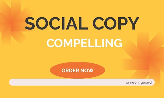 write a compelling social copy