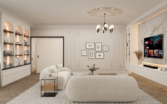 3d modeling, interior design, photorealistic rendering with vray