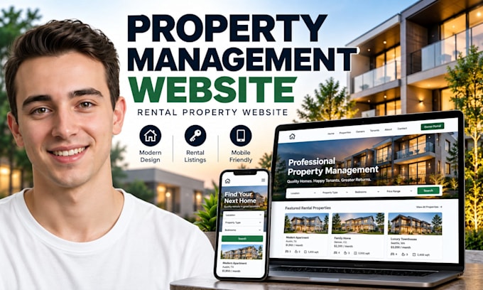 build property management website rental property website