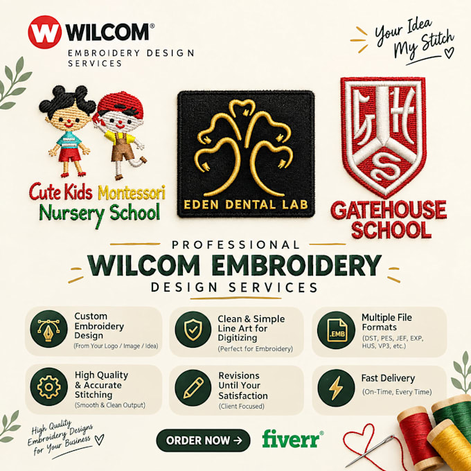digitize your logo for embroidery in wilcom