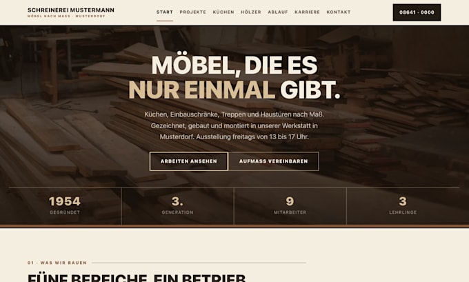 build a fast, custom business website