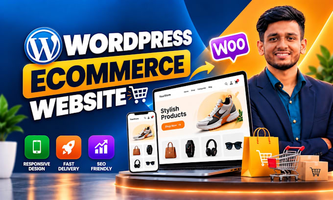 create ecommerce website, online store, webshop using wordpress woocommerce