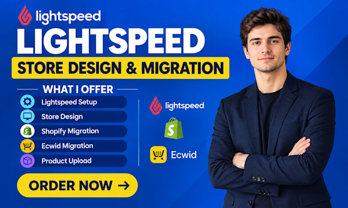 build lightspeed ecommerce store shopify ecwid nitro migration website design