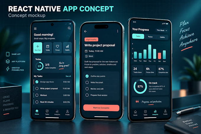 build a cross platform mobile app using react native