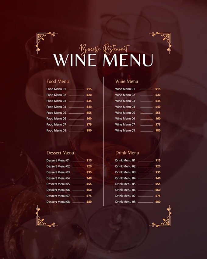 do pro menu design