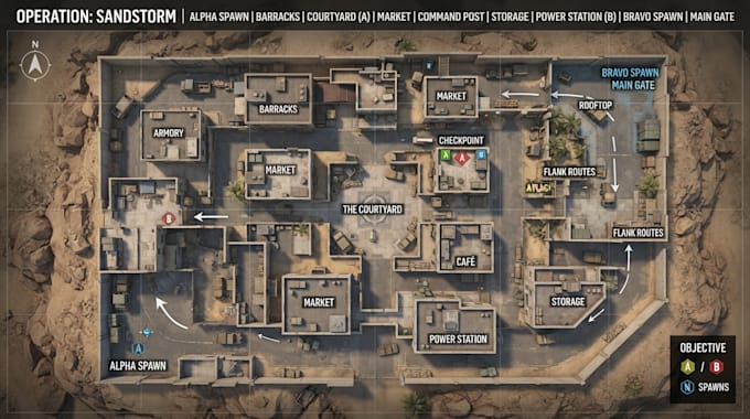 create 3d fps game map, 3d game assets, 3d level design, unreal engine 5, unity