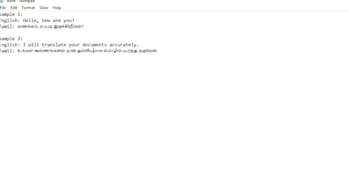 translate english to tamil