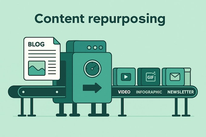 build a content repurposing social media content creation workflow