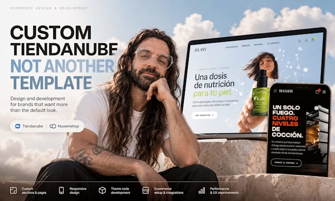 custom design and develop your tiendanube or nuvemshop store