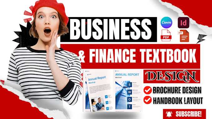 design business finance textbook workbook layout formatting indesign typesetting