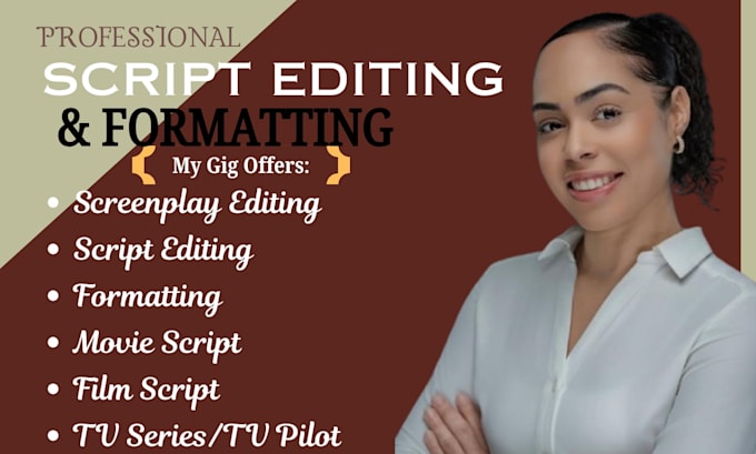 edit, rewrite, proofread and polish your movie script