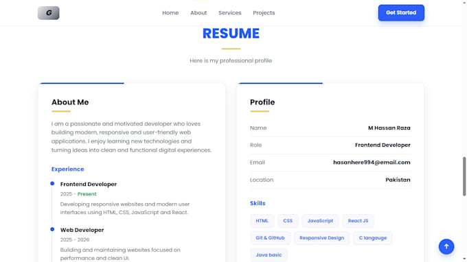 creative frontend developer react developer