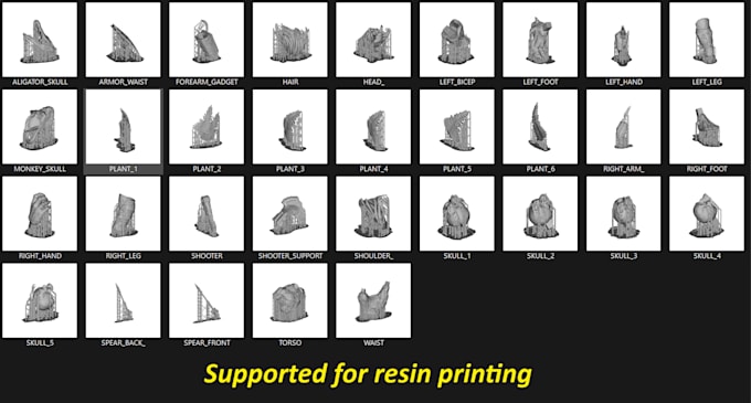 support and prepare your resin models for 3d printing