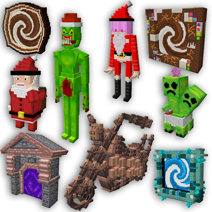 make blockbench minecraft custom 3d models