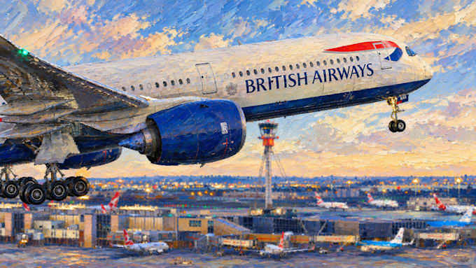 a custom aviation painting from your idea